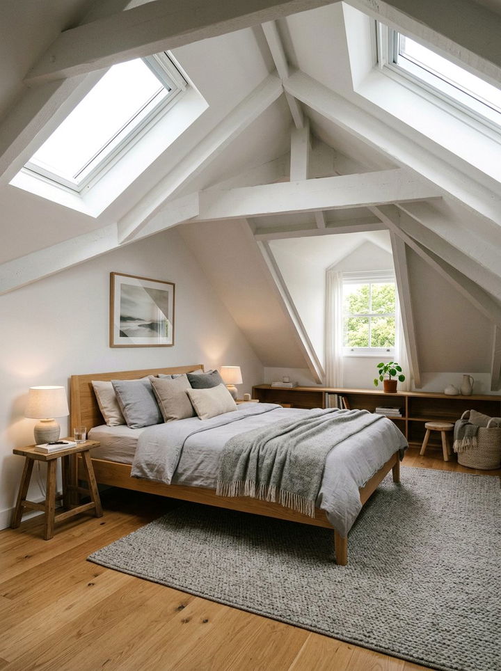 Neutral Attic Bedroom - 30 neutral bedroom ideas