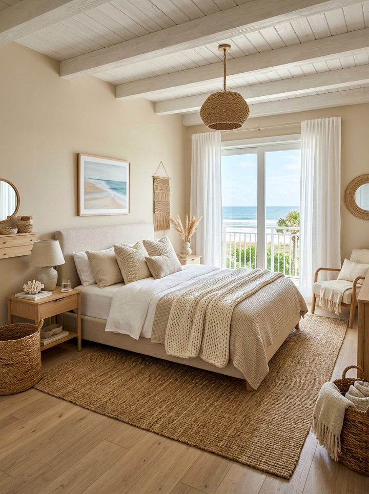 Neutral Beach Bedroom - 30 beach themed bedroom ideas