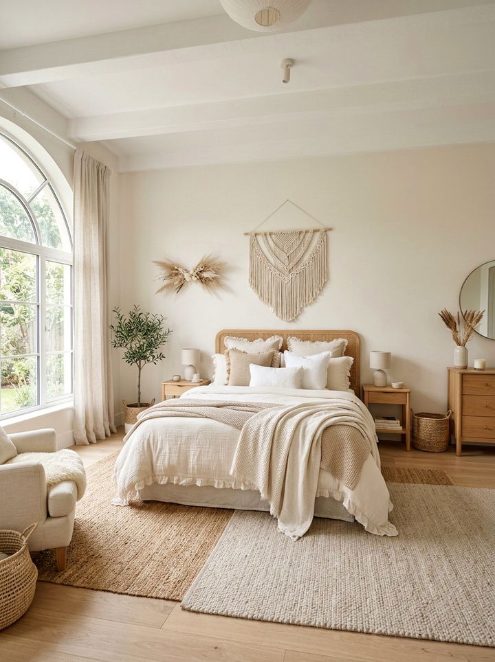 30 Bohemian White Bedroom Ideas for a Bright and Airy Feel