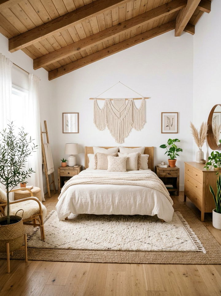Neutral Boho Decor - 30 natural bedroom ideas