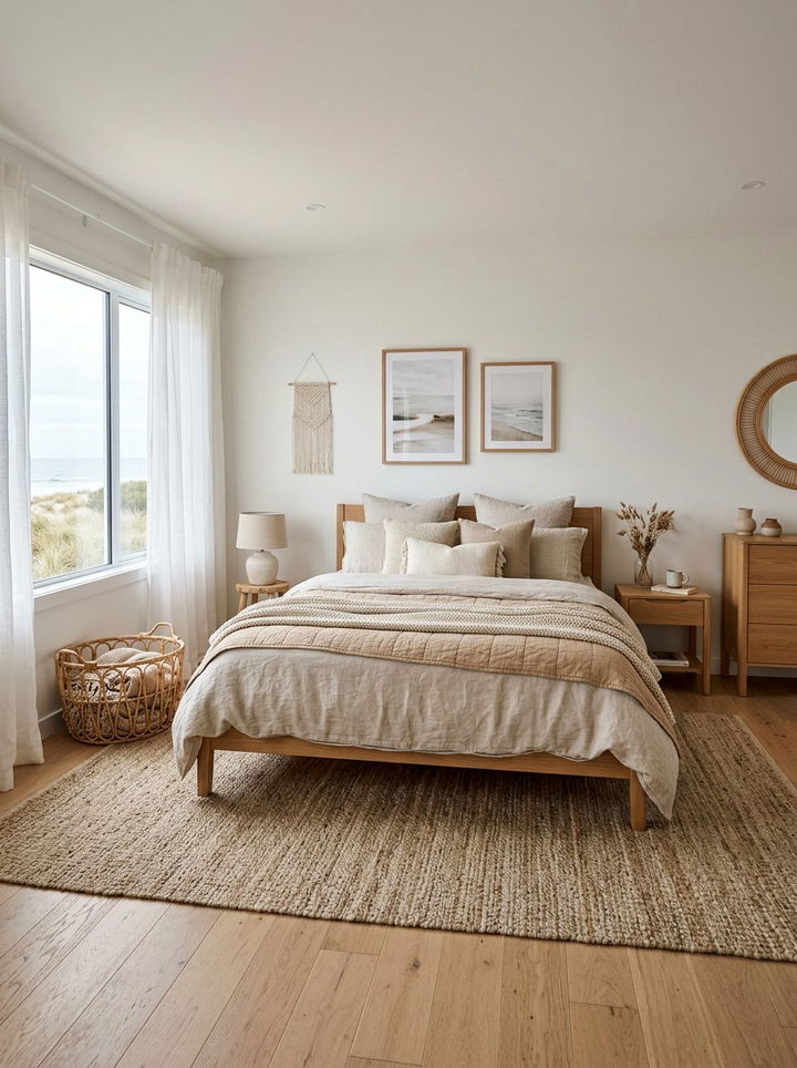 Neutral Coastal Bedroom - 30 nautical bedroom ideas