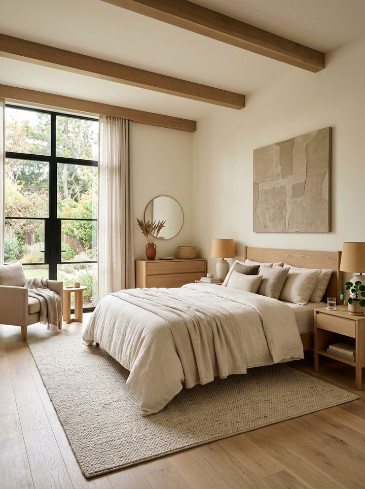 Neutral Color Palette - 30 romantic bedroom ideas