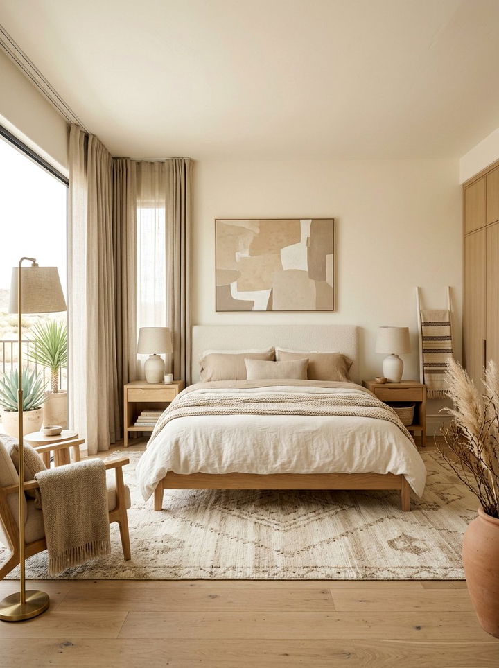 Neutral Desert Tones Bedroom - 30 Southwestern bedroom ideas