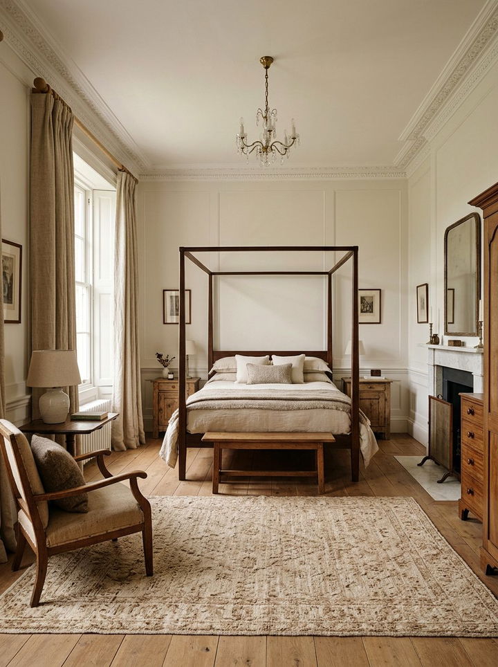 Neutral Georgian bedroom - 30 Georgian bedroom ideas