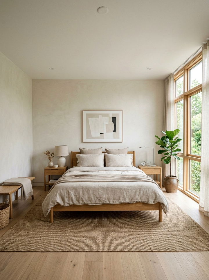 Neutral Japandi Bedroom - 30 japandi bedroom color ideas