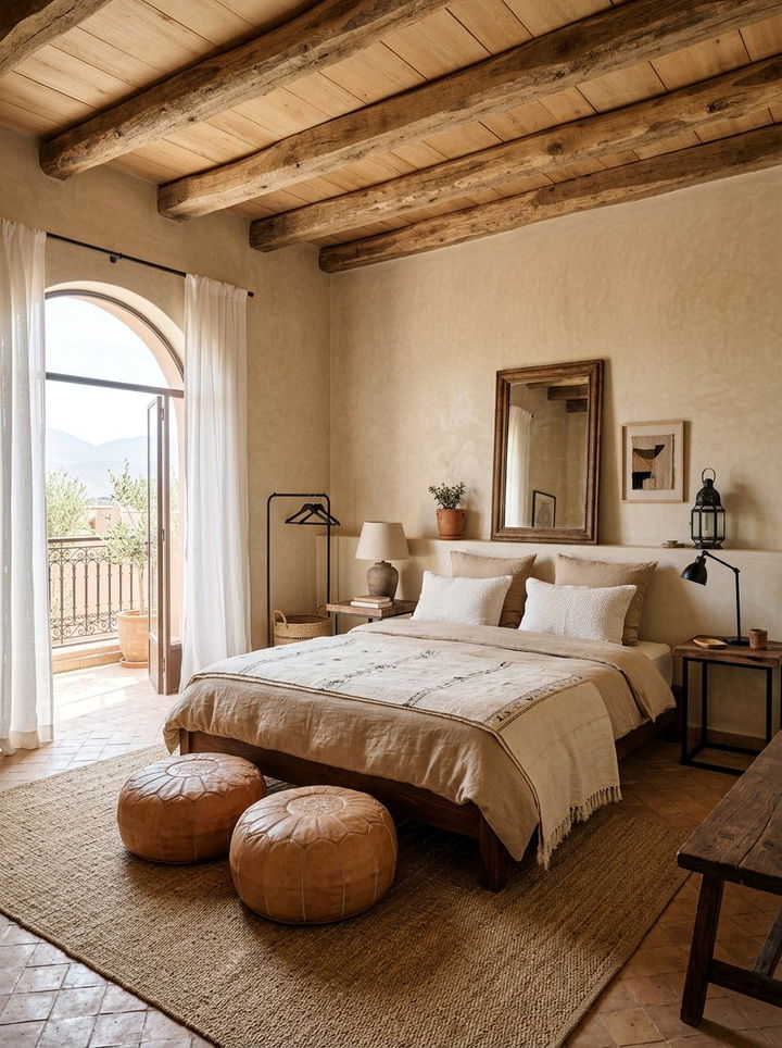 Neutral Moroccan bedroom - 30 Moroccan bedroom ideas