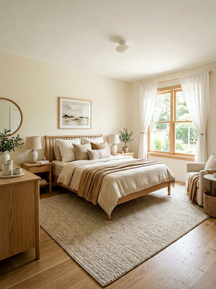 Neutral Square Bedroom - 30 square bedroom ideas