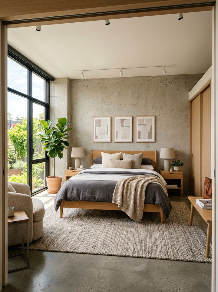 Neutral Tone Interior - 30 warehouse bedroom ideas