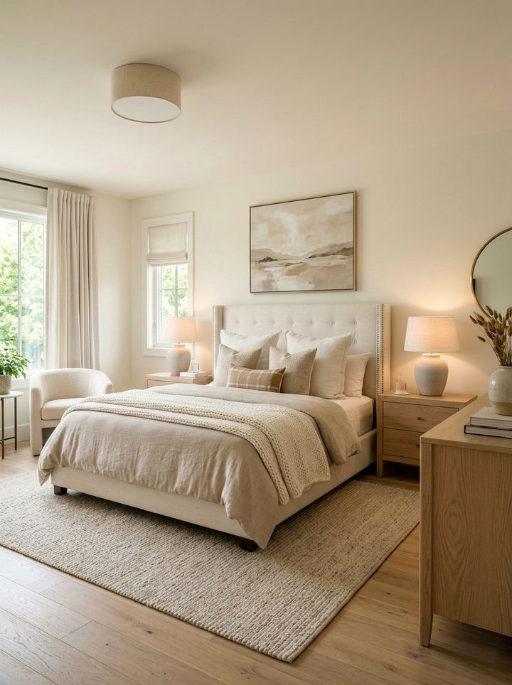 Neutral Toned Bedroom - 30 affordable bedroom ideas