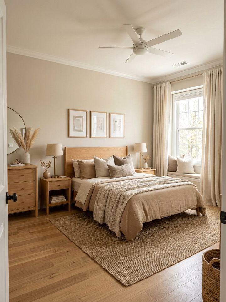 Neutral Tones Palette - 30 scandinavian bedroom ideas