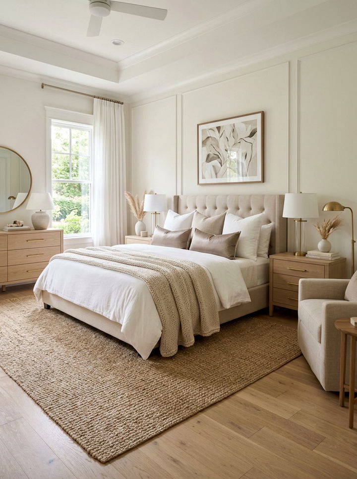 Neutral Transitional Bedroom Palette - 30 transitional bedroom ideas