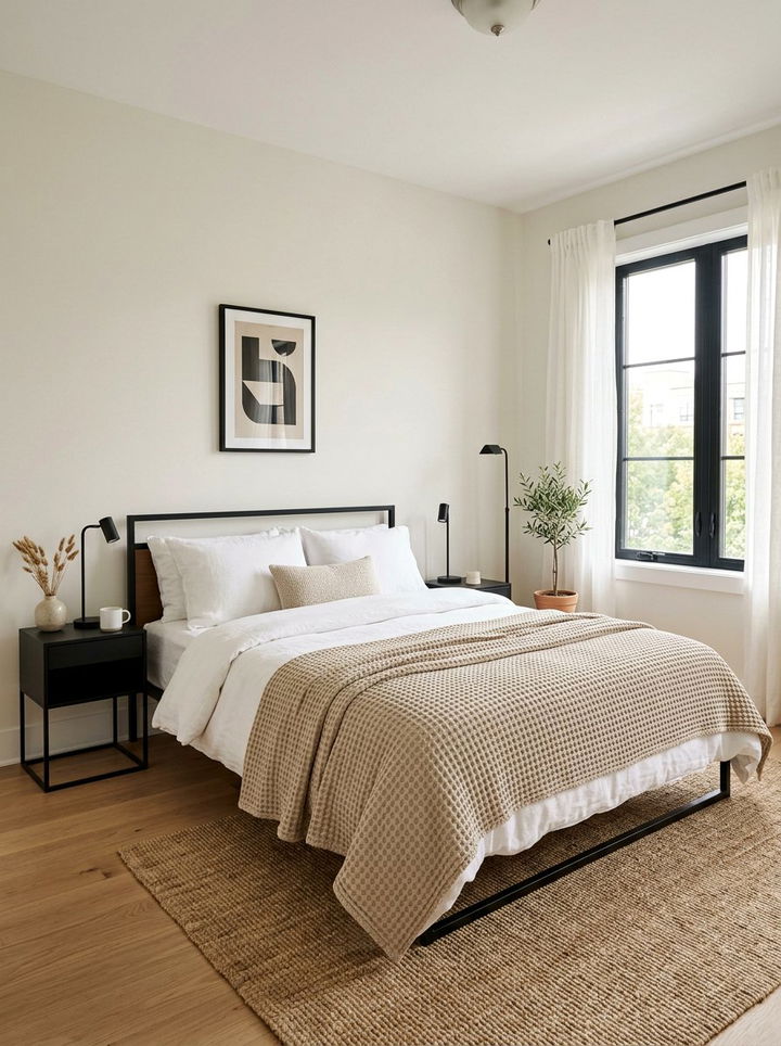 Neutral Waffle Knit Throw - 30 bedroom knit blankets