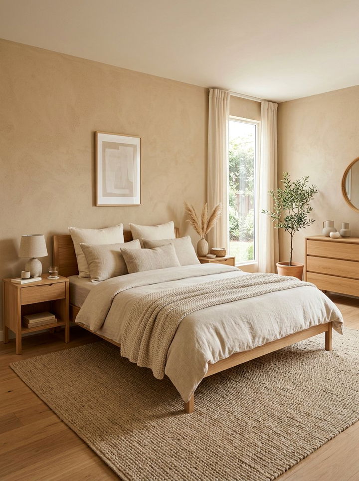 Neutral beige color palette - 30 Finnish bedroom ideas
