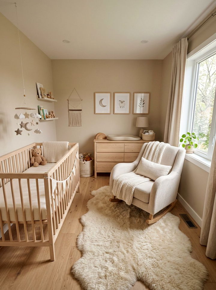 Neutral beige nursery - 30 modern beige bedroom ideas