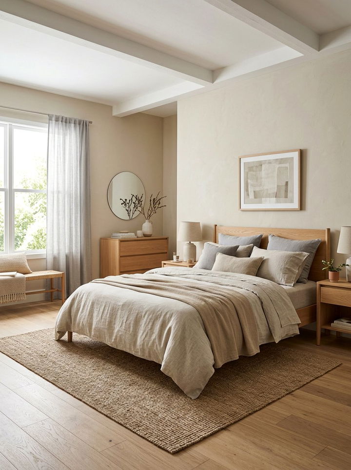 Neutral color palette - 30 meditation bedroom ideas