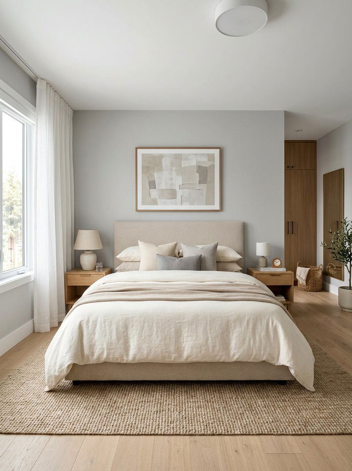 Neutral color palette - 30 restful bedroom ideas
