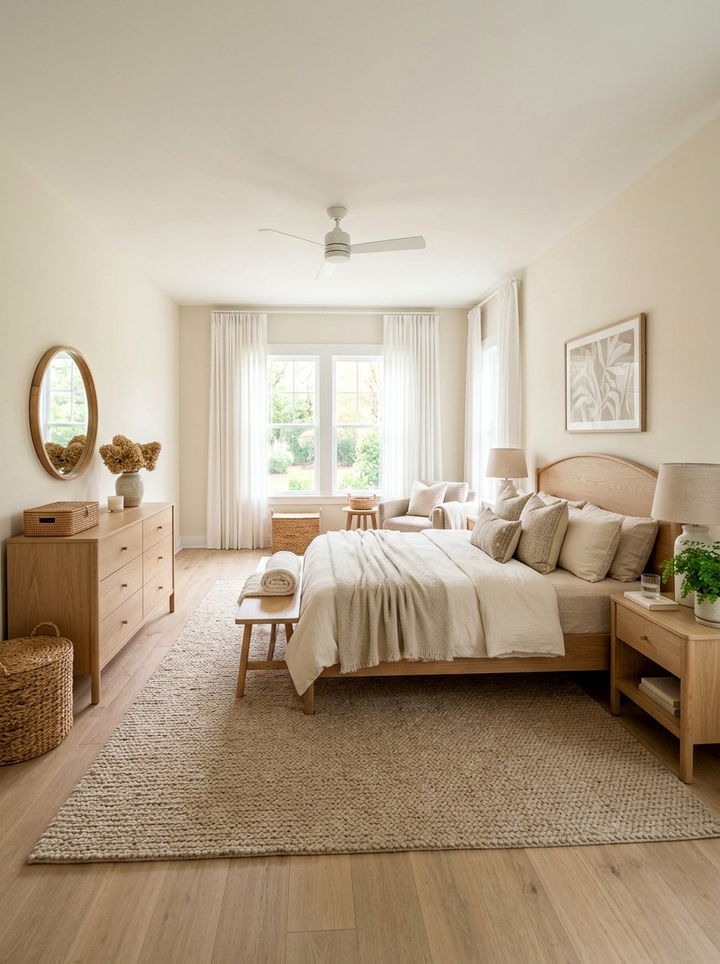 Neutral southern bedroom - 30 Southern bedroom ideas