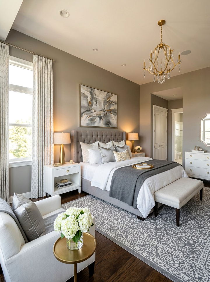 Nickel Gray And White Bedroom - 30 gray and white bedroom color combo