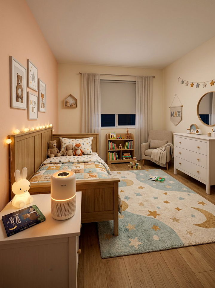 Night Light Air Purifier - 30 bedroom air purifiers