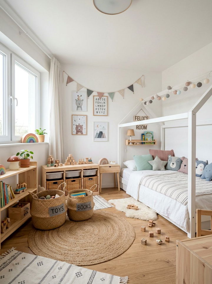 Nordic Style Kids Bedroom - 30 scandinavian white bedroom ideas