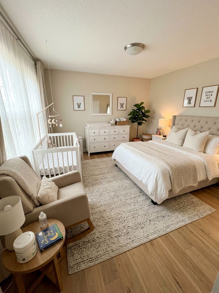 Nursery And Master Bedroom Combo - 30 bedroom furniture placement