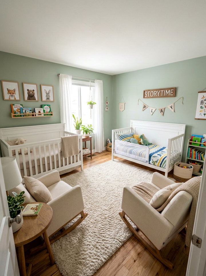 Nursery And Toddler Shared Room - 30 multi-kid bedroom ideas