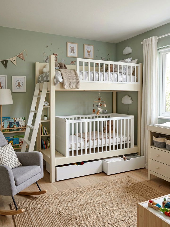 Nursery Bunk Bed For Siblings - 30 bedroom bunk bed ideas
