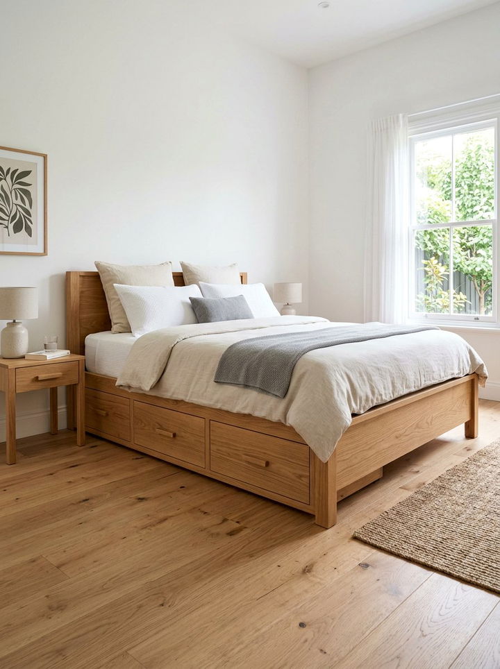 Oak Bed With Drawers - 30 bedroom oak furniture ideas
