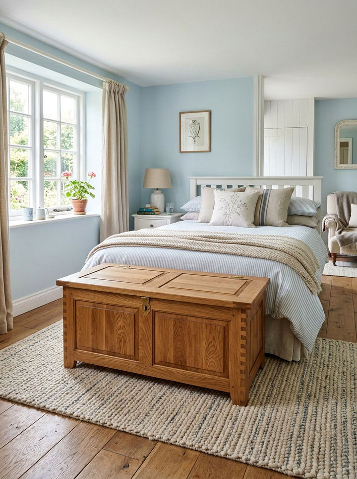 Oak Blanket Box - 30 bedroom oak furniture ideas