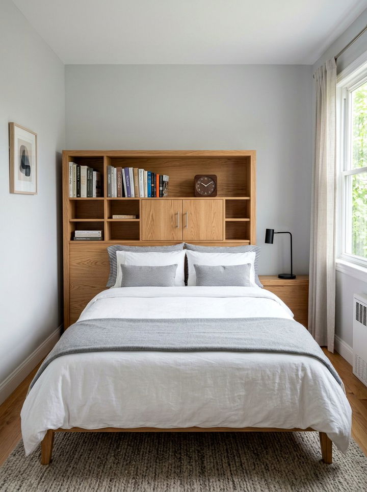 Oak Headboard With Storage - 30 bedroom oak furniture ideas