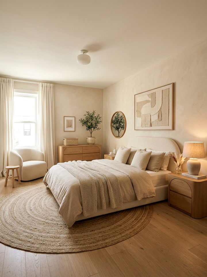 Oat Milk Bedroom - 30 muted tone bedroom ideas