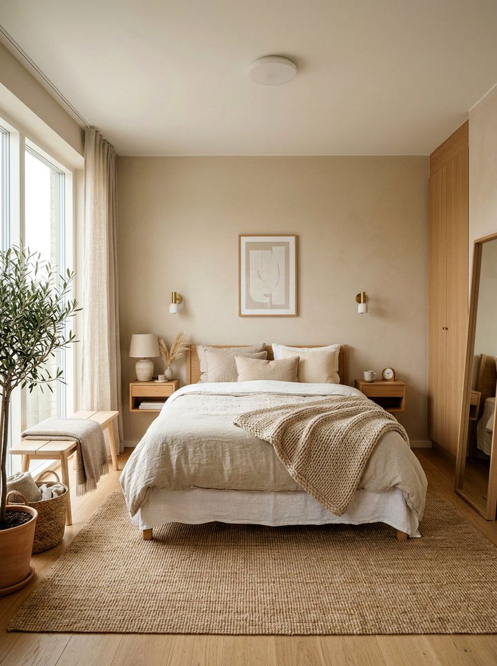 Oatmeal And Beige Bedroom - 30 autumn inspired bedroom color ideas
