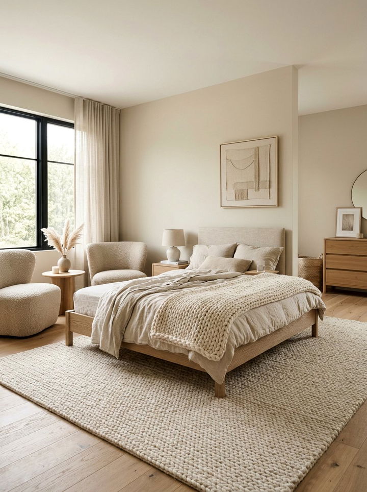 Oatmeal bedroom - 30 earthy bedroom color ideas