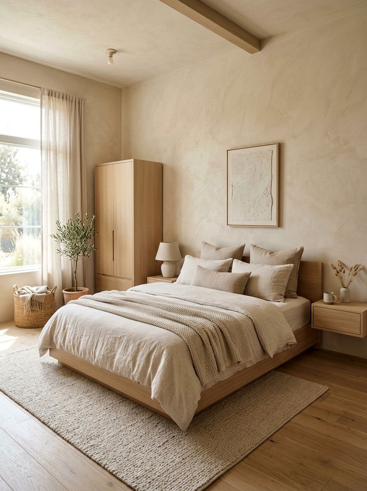 Oatmeal bedroom - 30 soft color bedroom ideas
