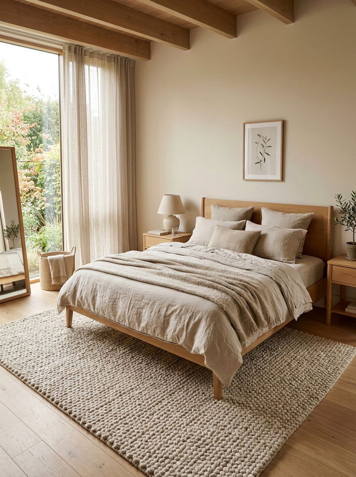 Oatmeal bedroom - 30 spring inspired bedroom color ideas