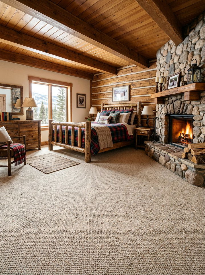 Oatmeal bedroom carpet - 30 bedroom carpet ideas