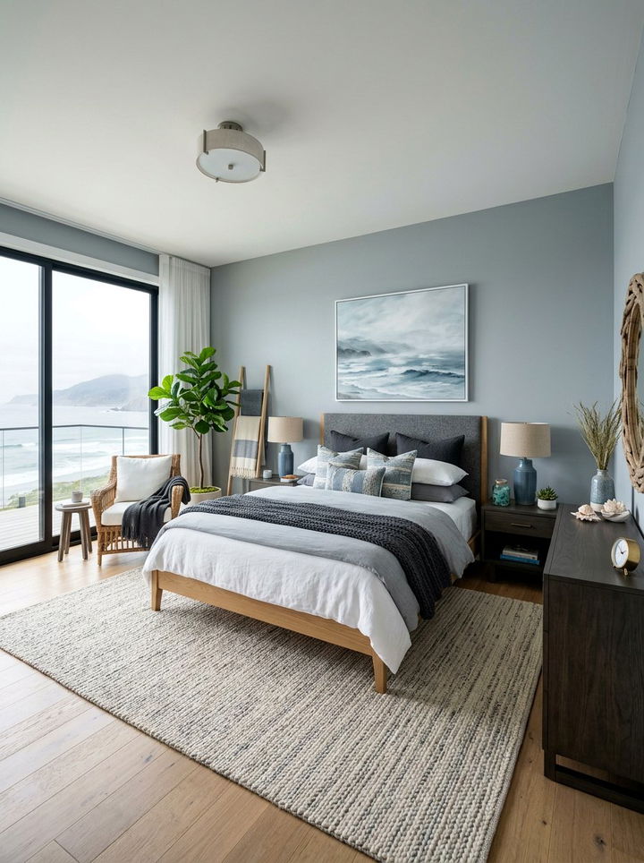 Ocean Mist Gray Bedroom - 30 ocean inspired bedroom color ideas