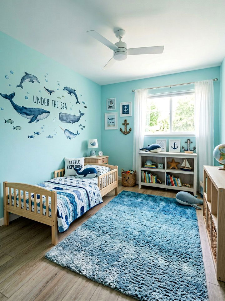 Ocean Theme Preschooler Room - 30 preschooler bedroom ideas