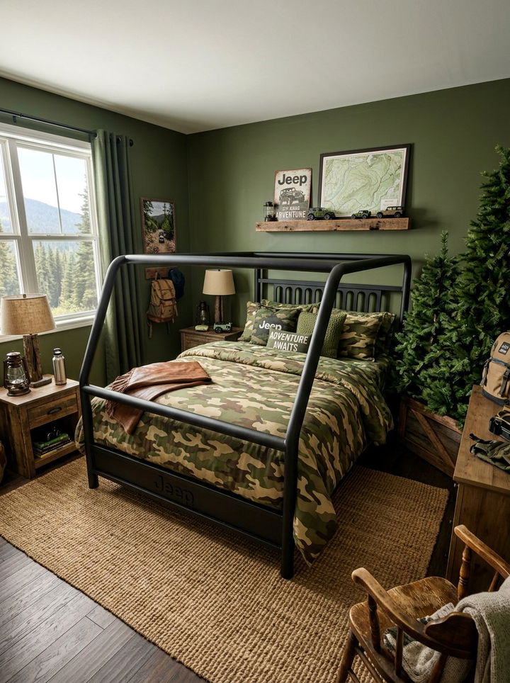 Off Road Jeep Adventure - 30 car themed bedroom ideas
