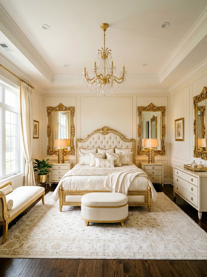 Off White And Gold Bedroom - 30 off white bedroom ideas