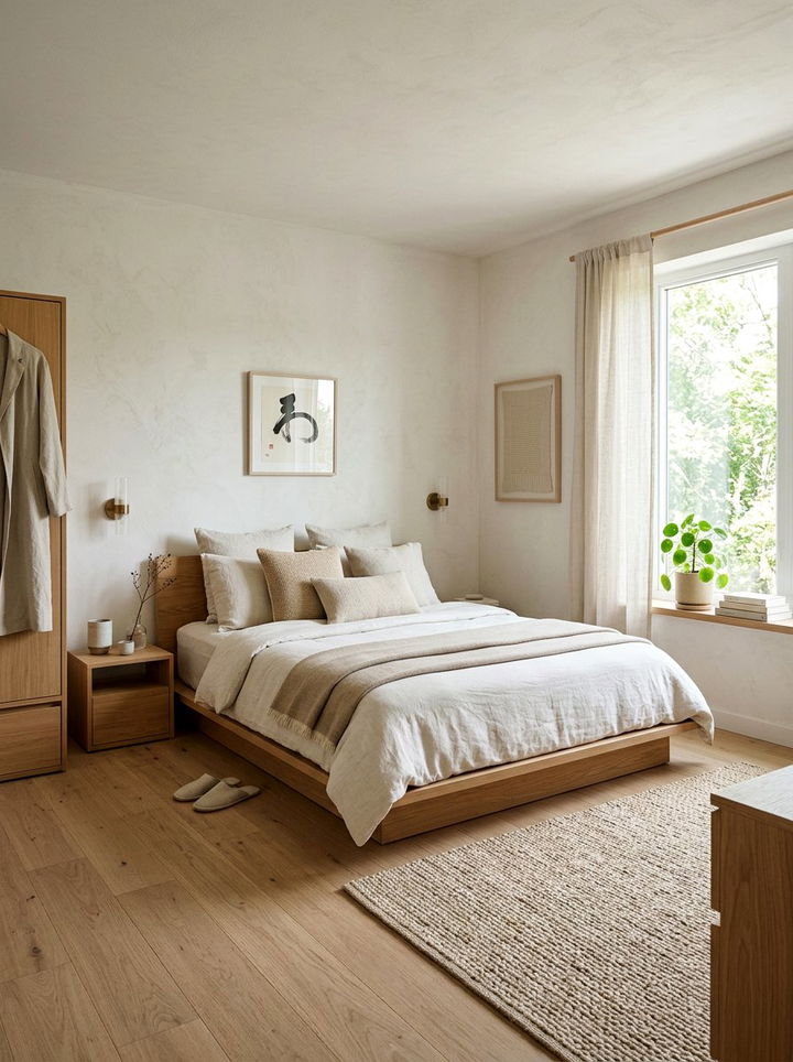 Off White Japandi Bedroom - 30 japandi bedroom color ideas