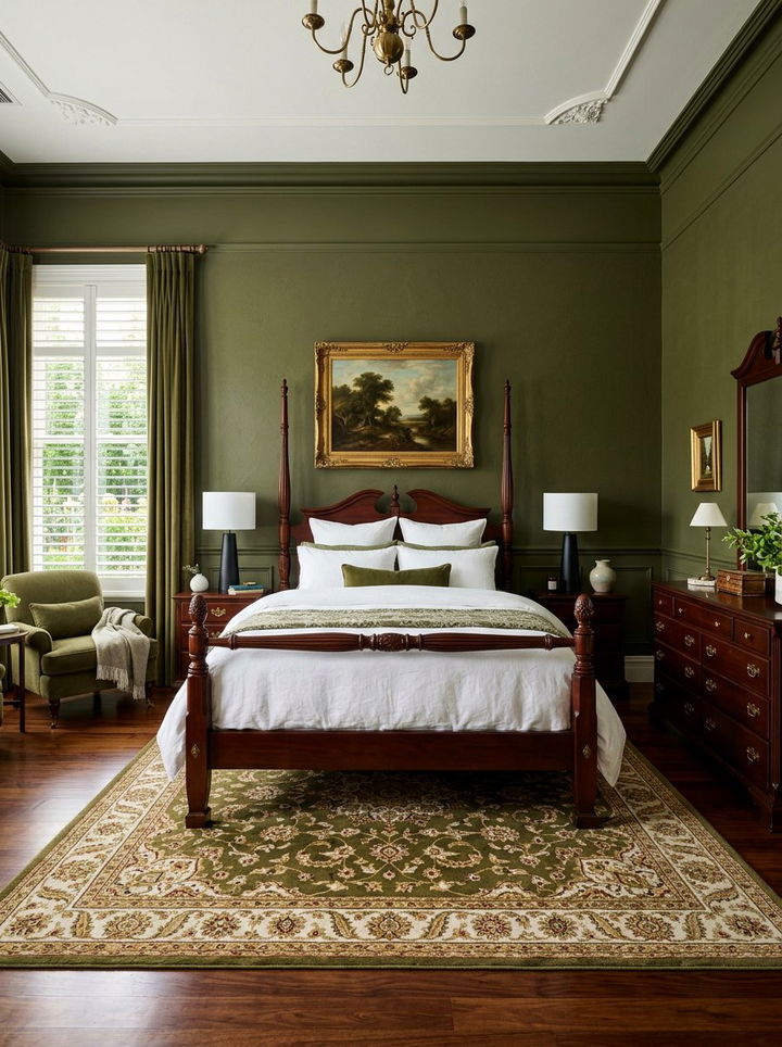 Olive Green - 30 subtle bedroom color ideas
