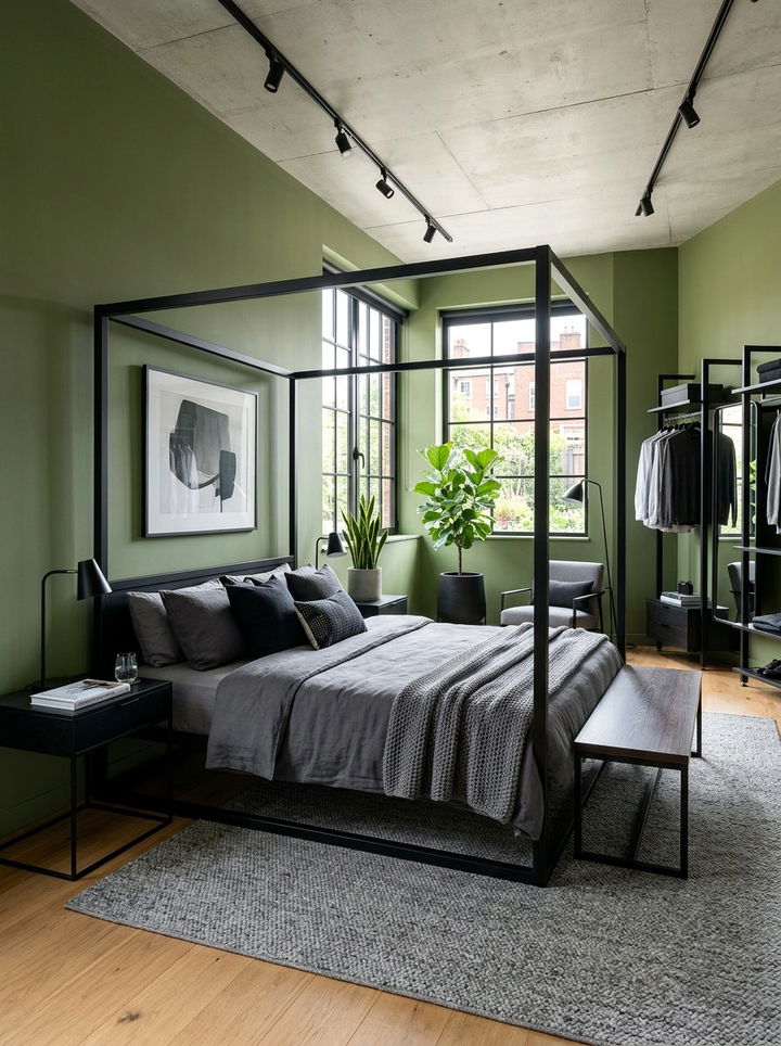 Olive Green And Black Bedroom - 30 olive green bedroom ideas