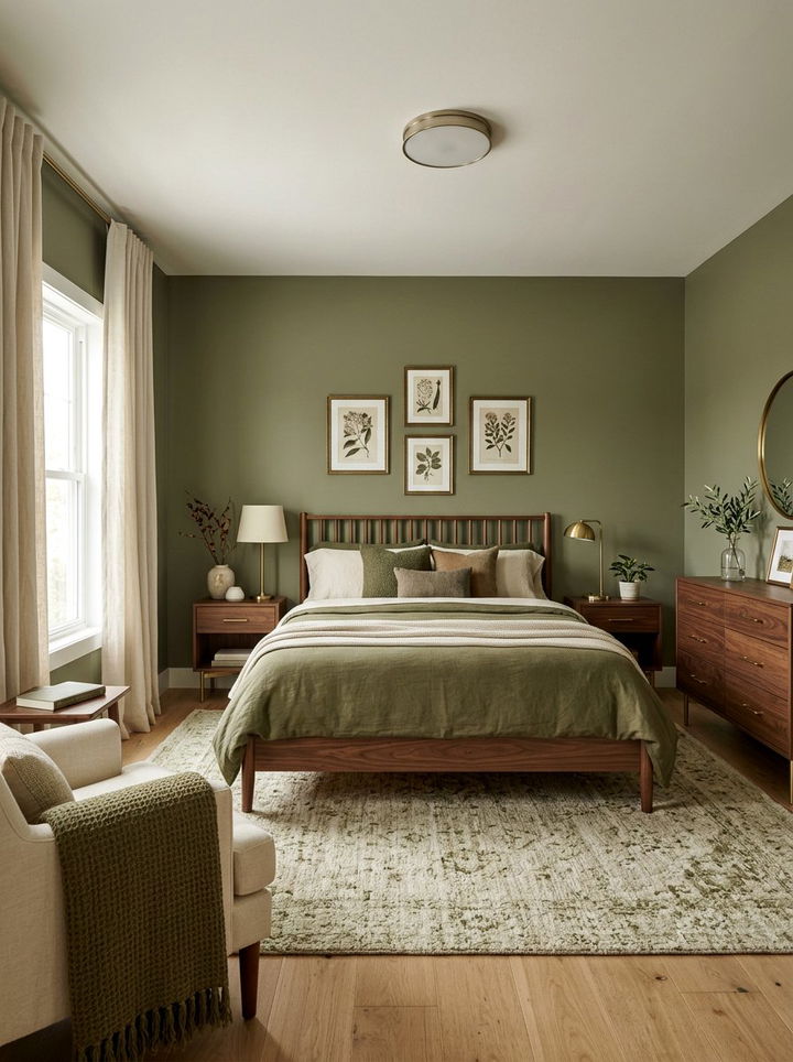 Olive Green Bedroom - 30 gender neutral bedroom ideas