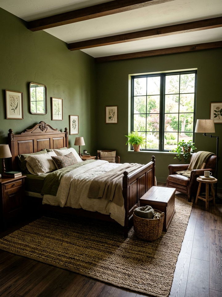 Olive Green Bedroom - 30 bedroom color ideas