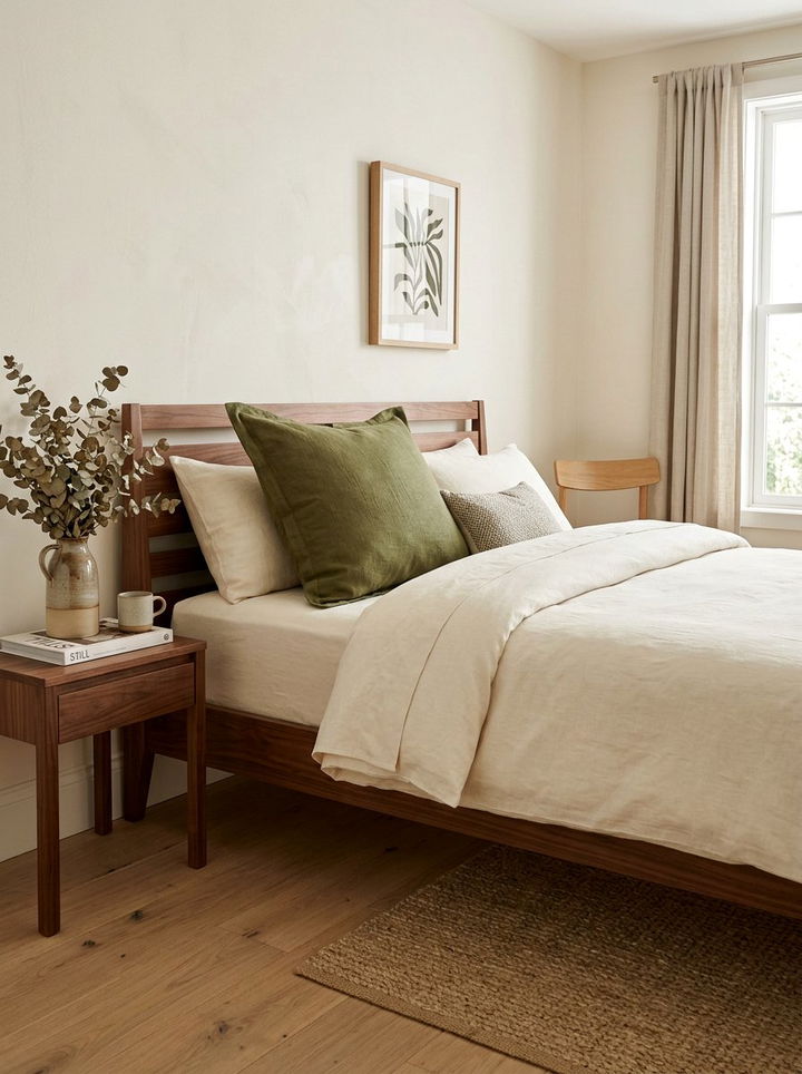 Olive Green Linen Euro Sham - 30 bedroom euro shams