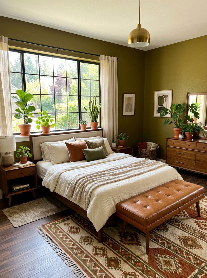 Olive green bedroom - 30 contemporary green bedroom ideas