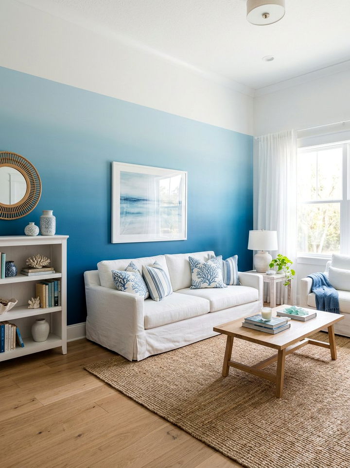 Ombre Paint Accent Wall - 30 bedroom accent walls