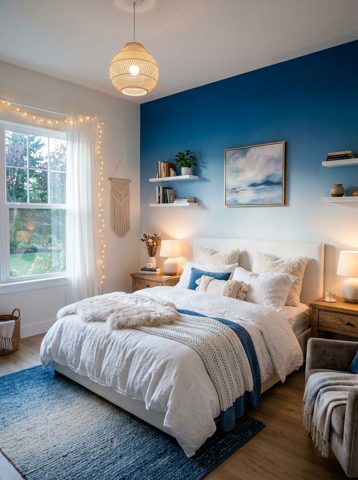 Ombre Transition Two Tone - 30 bedroom two tone walls