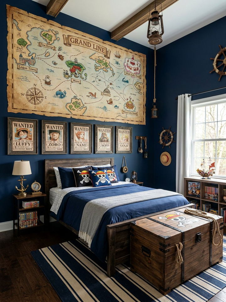 One Piece Bedroom - 30 manga bedroom ideas